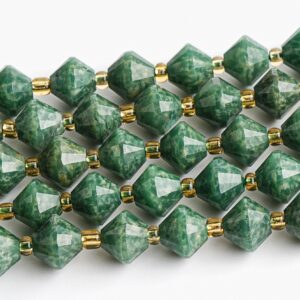 8mm Green Africa Jade Beads Grade Aa Genuine Natural Gemstone Bicone Faceted Loose Beads 15"/7.5" Bulk Lot Options