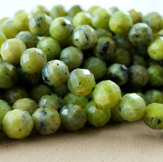 Canadian Jade (round)(faceted)(6mm)(16"strand)