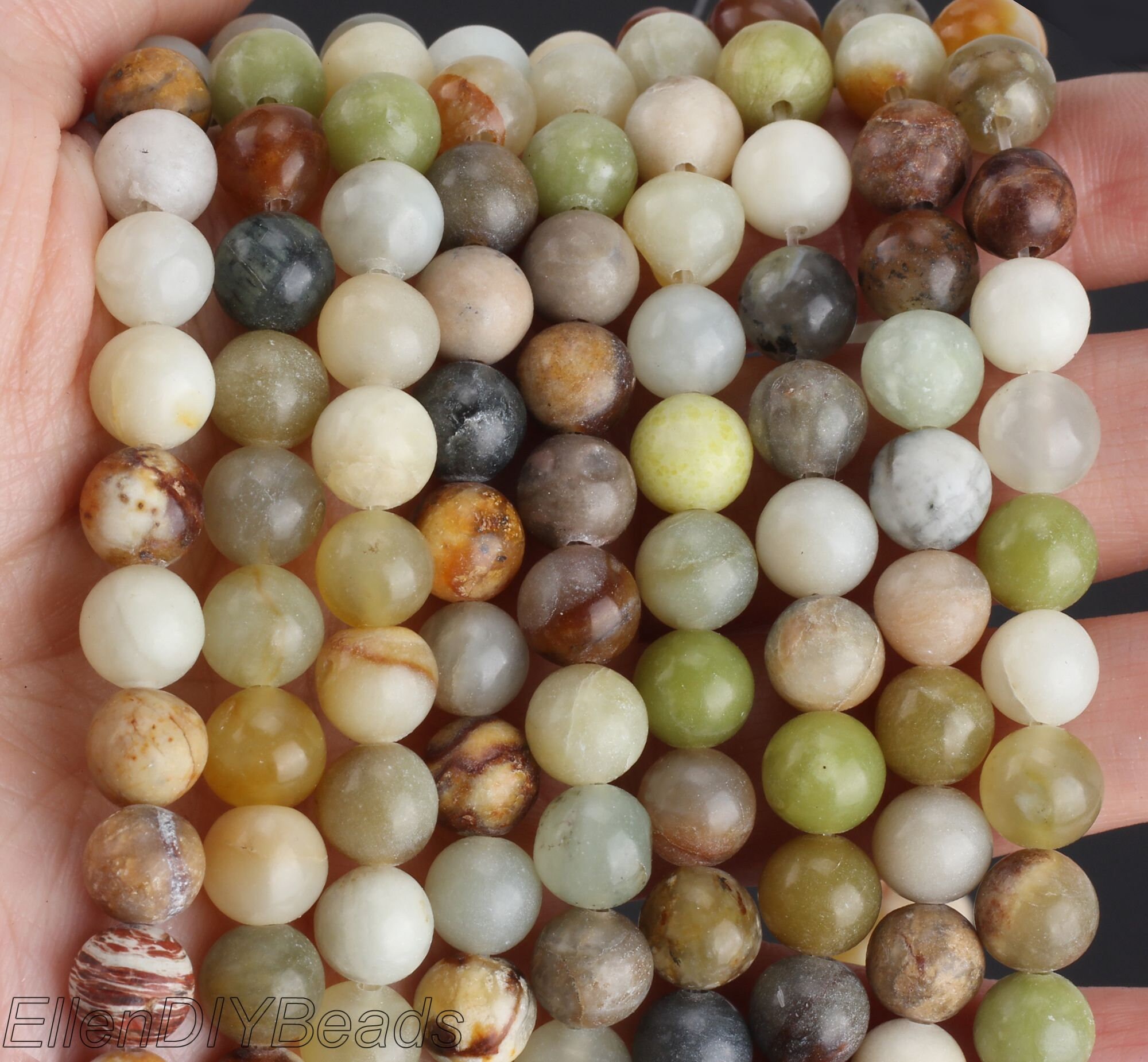4/6/8/10mm Hsiuyen Jade, Mixed Colors Stone Beads, Loose Jade Beads, Diy Gemstone Beads, Diy Jewelry Making For Necklace,full Strand-stn0075 4/6/8/10mm Hsiuyen Jade, Mixed Colors Stone Beads, Loose Jade Beads, Diy Gemstone Beads, Diy Jewelry Making For Necklace,full Strand-stn0075