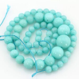 6-14mm Graduated Round  ade Beads,Smooth Mint Green Jade Beads,,Full Strand,Jade Necklace,Gemstone Beads--60 Pieces--17 inches--BJ009