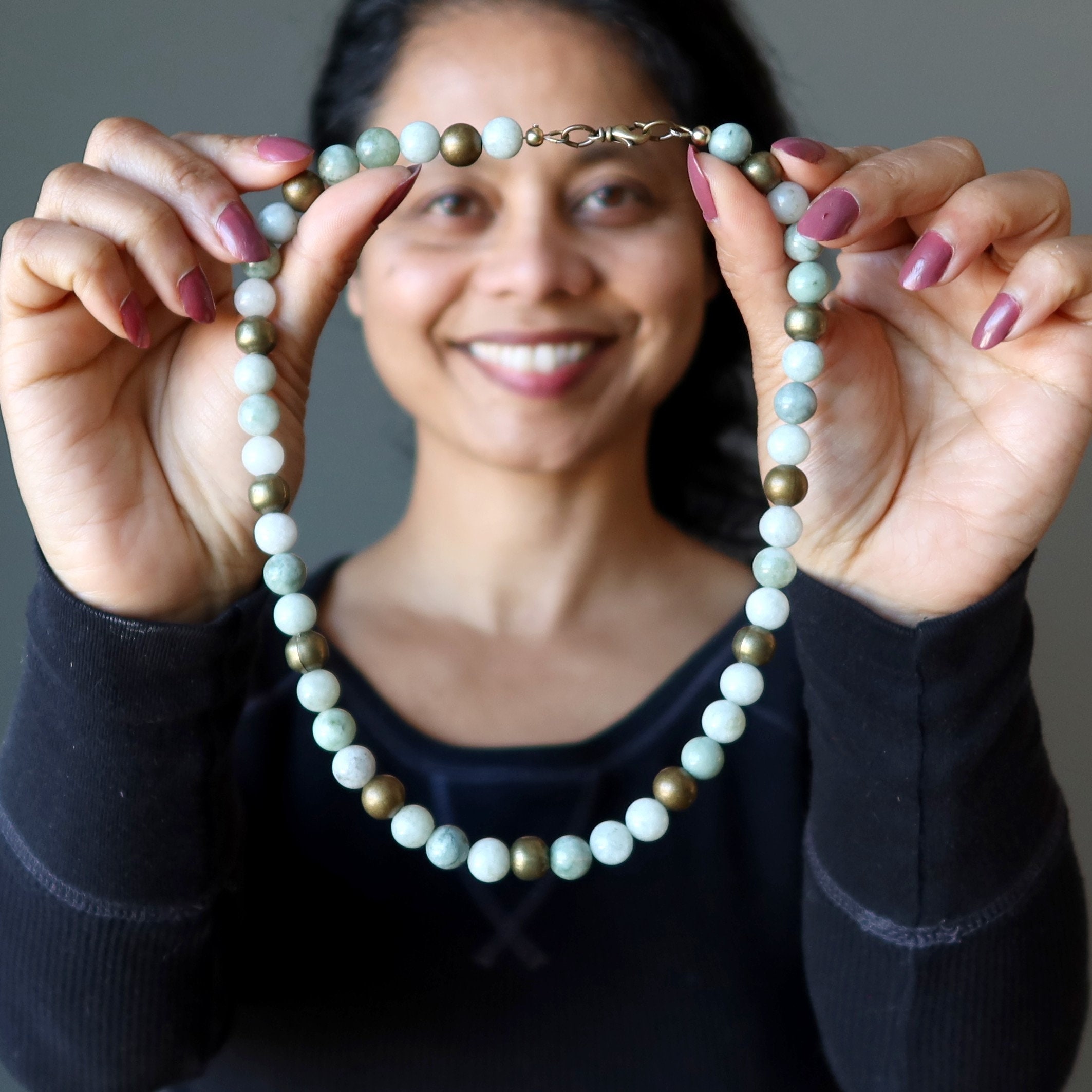 Jade Necklace Adorn Me With Abundance Luxe Nephrite Crystals Success
