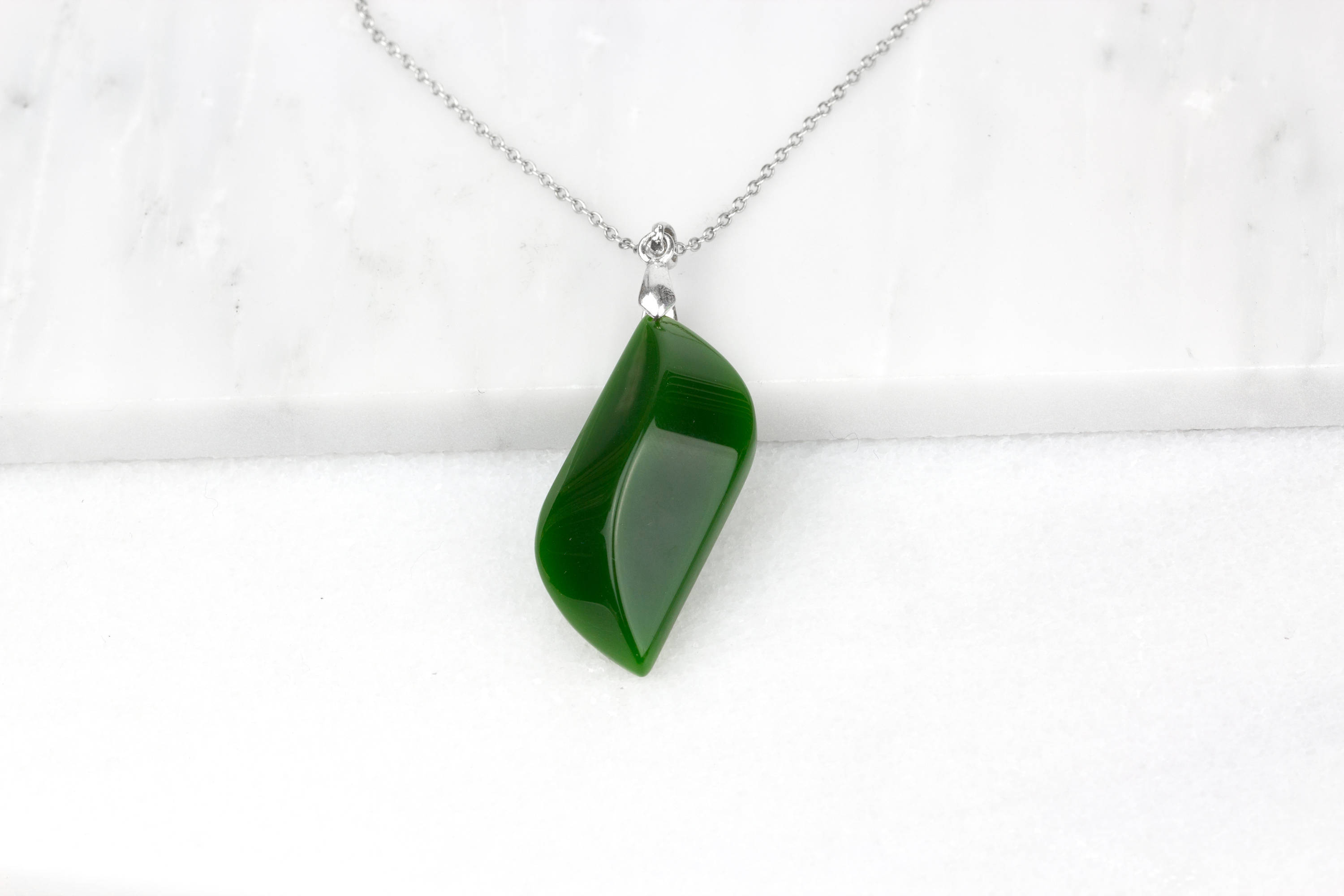 Leaf Green Necklace, Nephrite Jade, Jade Green Jewelry, Good Luck Necklace, Long Boho Necklace, Green Jade Necklace, Green Jade Jewelry