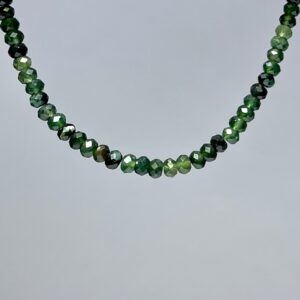 Nephrite Jade Choker Necklace, 16-18" Adjustable