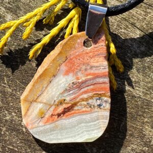 Unisex Jade, Stainless Steel Healing Stone Necklace With Positive Healing Energy!