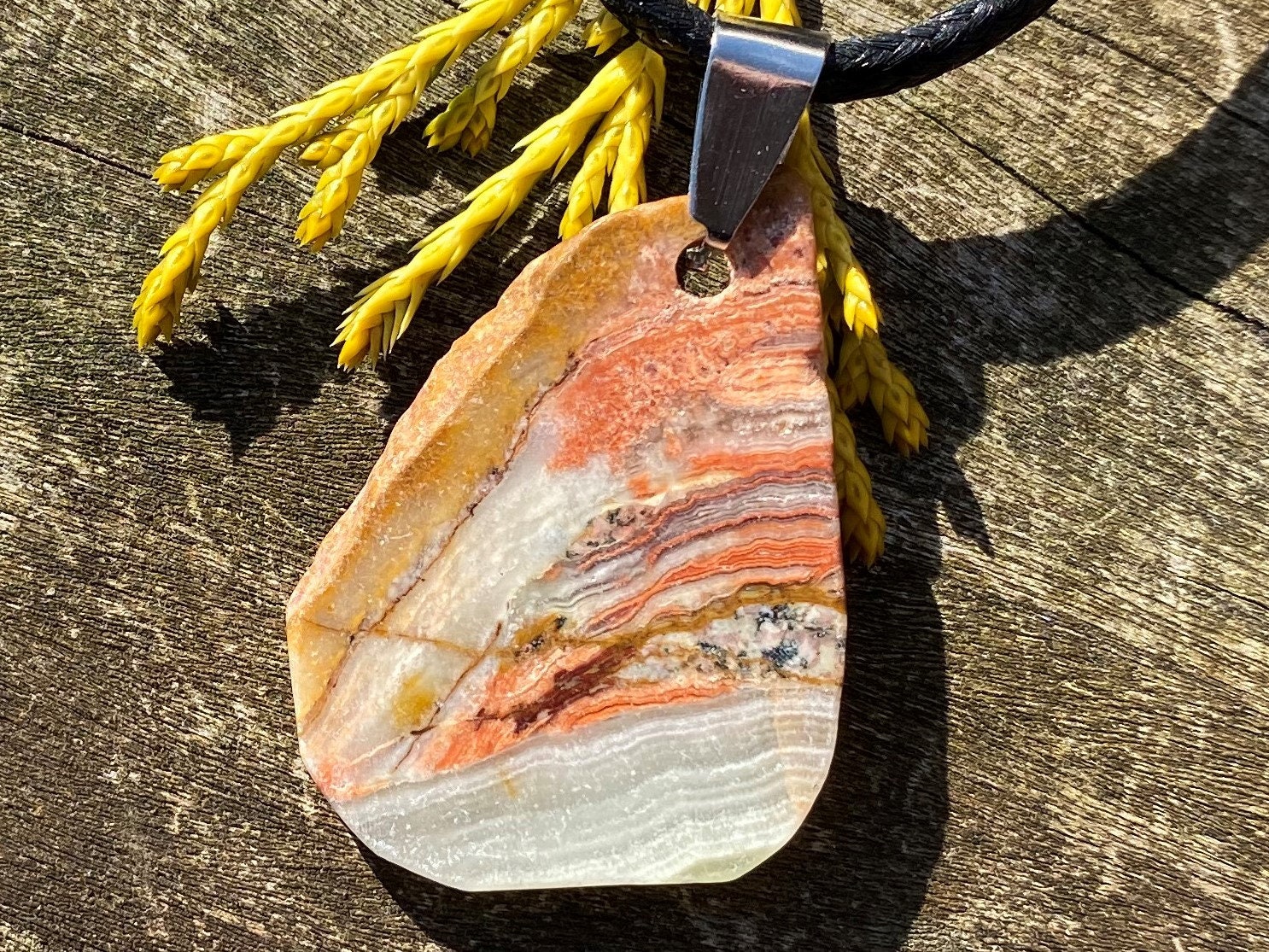 Unisex Jade, Stainless Steel Healing Stone Necklace With Positive Healing Energy! Unisex Jade, Stainless Steel Healing Stone Necklace With Positive Healing Energy!