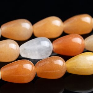 12x8MM Multicolor Jade Beads Teardrop Grade AAA Genuine Natural Gemstone Loose Beads 15" / 7.5" Bulk Lot Options (103065) 12x8MM Multicolor Jade Beads Teardrop Grade AAA Genuine Natural Gemstone Loose Beads 15" / 7.5" Bulk Lot Options (103065)