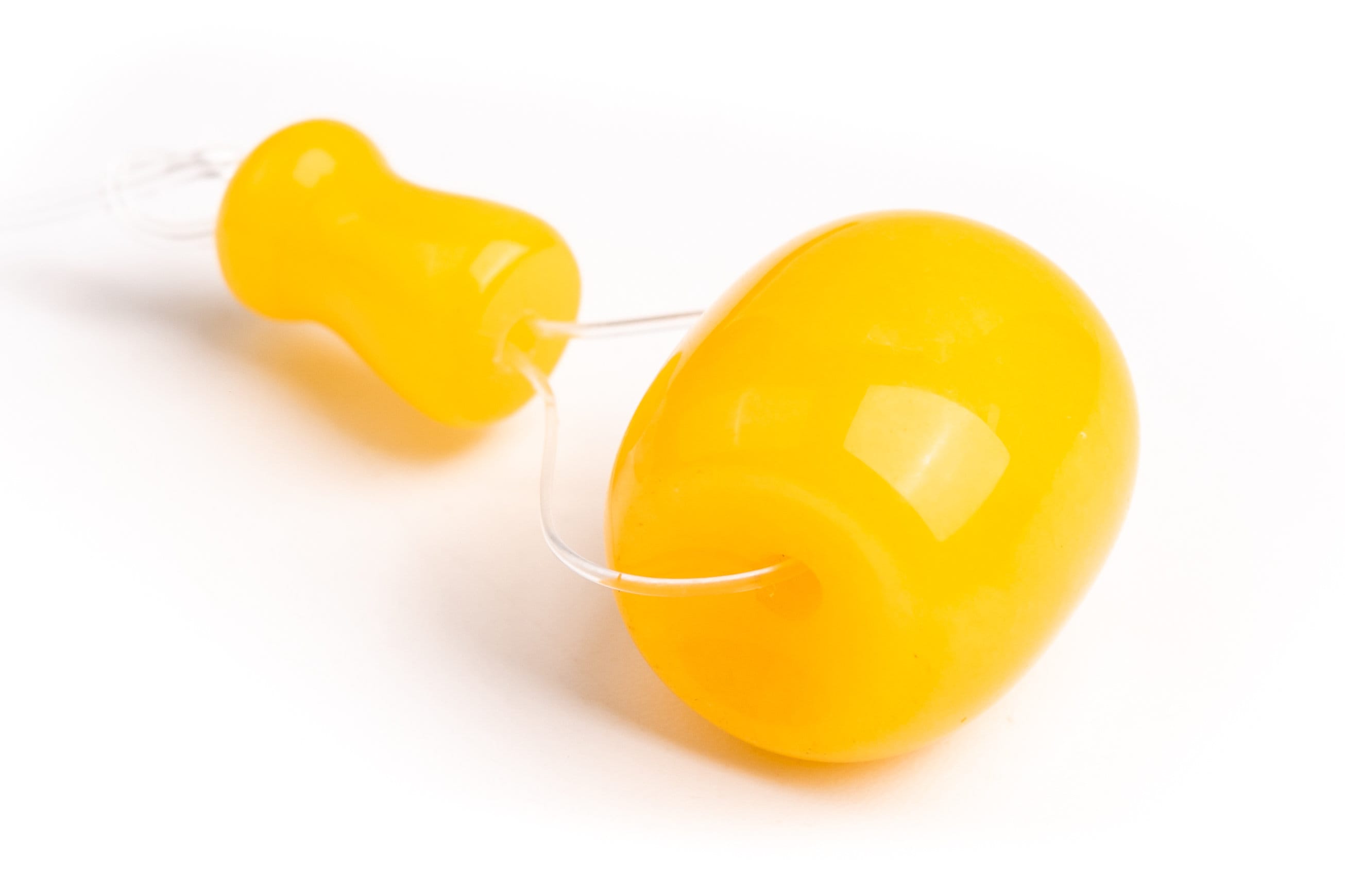 18x17mm Yellow Jade Guru Beads 3 Holes Genuine Natural Gemstone Bulk Lot Options (107061-2252)