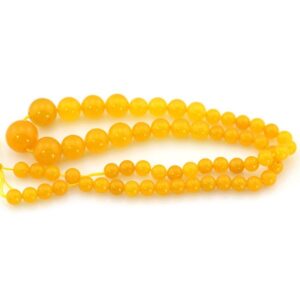 Graduated Yellow Jade Beads, Semiprecious Gemstone, 17 Inch Strand Graduated Yellow Jade Beads, Semiprecious Gemstone, 17 Inch Strand