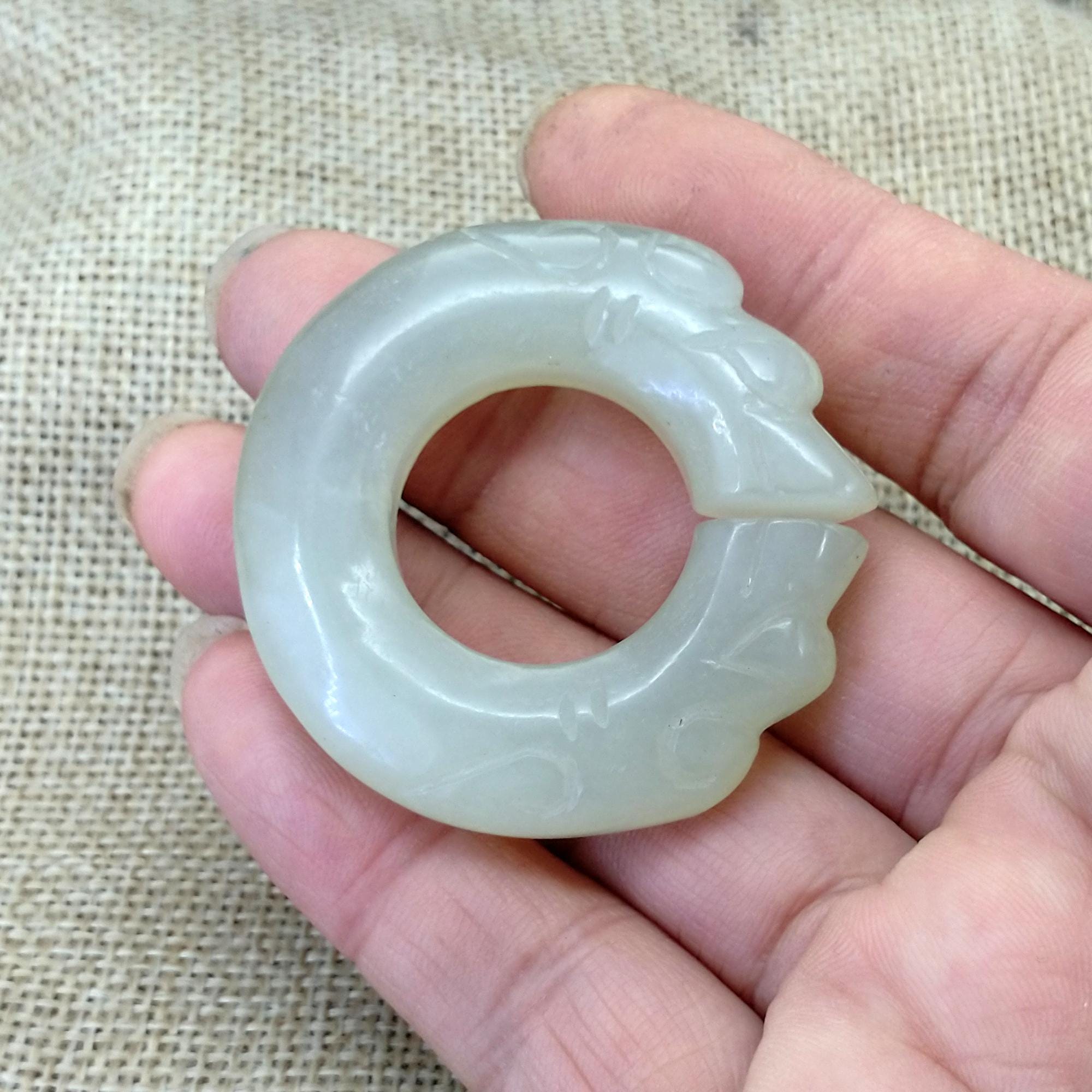Jade Pendant Carved Pig Dragon  Jade Amulet, Diy Necklace