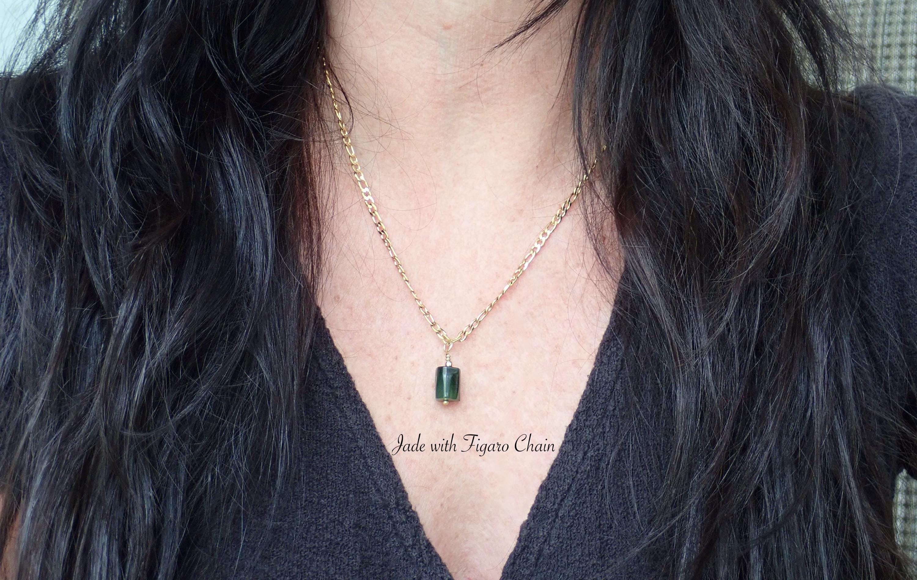 Dainty Genuine Jade Necklace, Gold Filled Stone Pendant Necklace,small Jade Pendant,raw Gemstone Layering Necklace,jade Jewelry Gift For Her Dainty Genuine Jade Necklace, Gold Filled Stone Pendant Necklace,small Jade Pendant,raw Gemstone Layering Necklace,jade Jewelry Gift For Her
