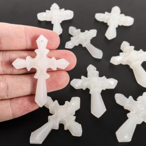 Grade Aa Cross White Jade Pendant Handcarved Natural One Of A Kind Gemstone Grade Aa Cross White Jade Pendant Handcarved Natural One Of A Kind Gemstone
