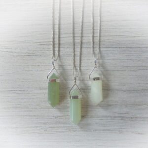 Green Jade Necklace Sterling Silver • Jade Necklace • Jade Sterling Silver Necklace • Jade Green Gemstone Pendant • Crystal Point • Gift Green Jade Necklace Sterling Silver • Jade Necklace • Jade Sterling Silver Necklace • Jade Green Gemstone Pendant • Crystal Point • Gift