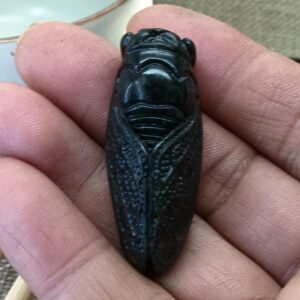 Natural Dark Jade Pendant Carved Cicada 一鸣惊人 Jade Amulet diy Necklace Natural Dark Jade Pendant Carved Cicada 一鸣惊人 Jade Amulet diy Necklace