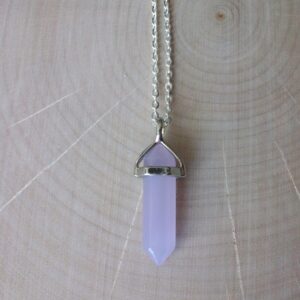 Jade Necklace, Lavender Jade Point Pendant, Gemstone Point, Lavender Jade, Healing Crystal Necklace, Layering Necklace, Gemstone Appeal, GSA