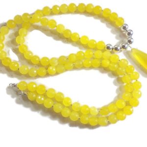 Yellow Necklace - Jade Jewelry - Sterling Silver Jewelry - Chalcedony Pendant - Luxe - Long Yellow Necklace - Jade Jewelry - Sterling Silver Jewelry - Chalcedony Pendant - Luxe - Long