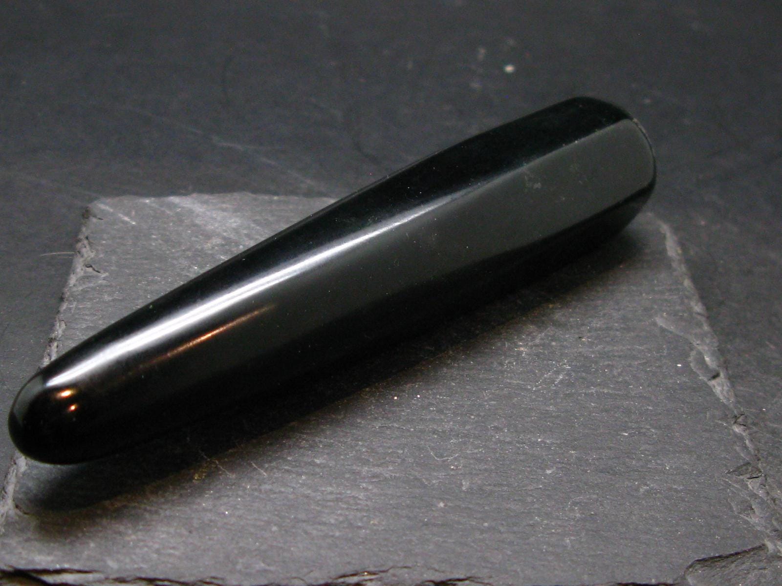 Black Jade Wand From Greenland - 4.4" - 84.61 Grams Black Jade Wand From Greenland - 4.4" - 84.61 Grams