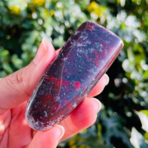 Blood Jade Stone (51.6G) Smooth Free Form Blood Jade Crystal, Ultra Rare Black Red Jade Stone, Self Standing Specimen Natural Jade Crystal Blood Jade Stone (51.6G) Smooth Free Form Blood Jade Crystal, Ultra Rare Black Red Jade Stone, Self Standing Specimen Natural Jade Crystal