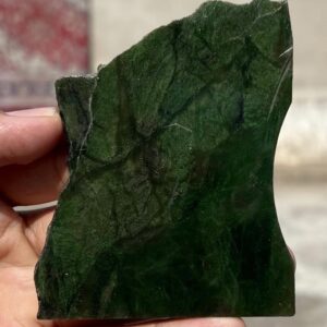 Green Nephrite Jade Rough Slice | Natural Stone 115g 94x78x7mm Green Nephrite Jade Rough Slice | Natural Stone 115g 94x78x7mm