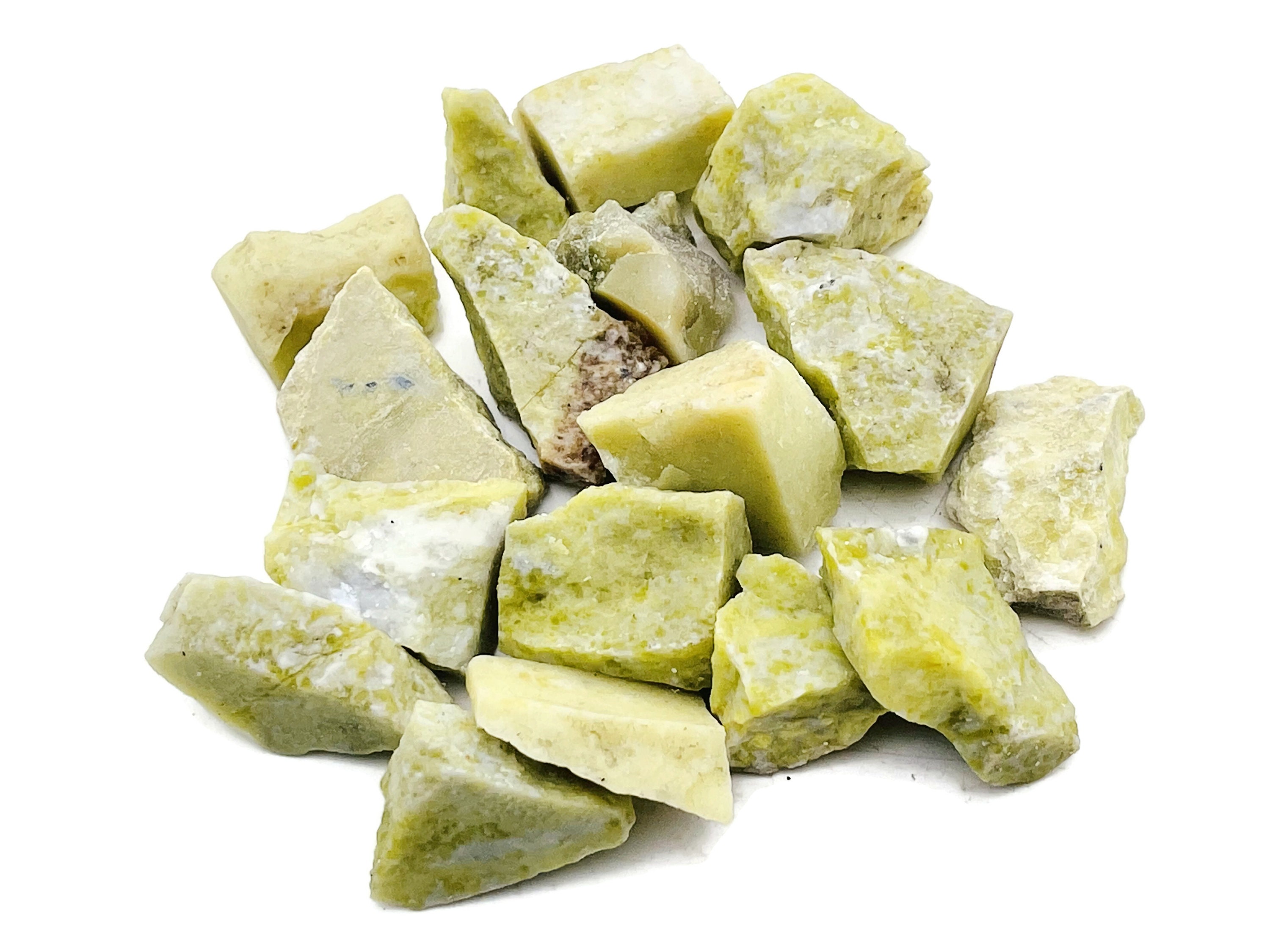 Lemon Jade Raw Stone - Rough Lemon Jade – Chunk Crystal– Ra1229