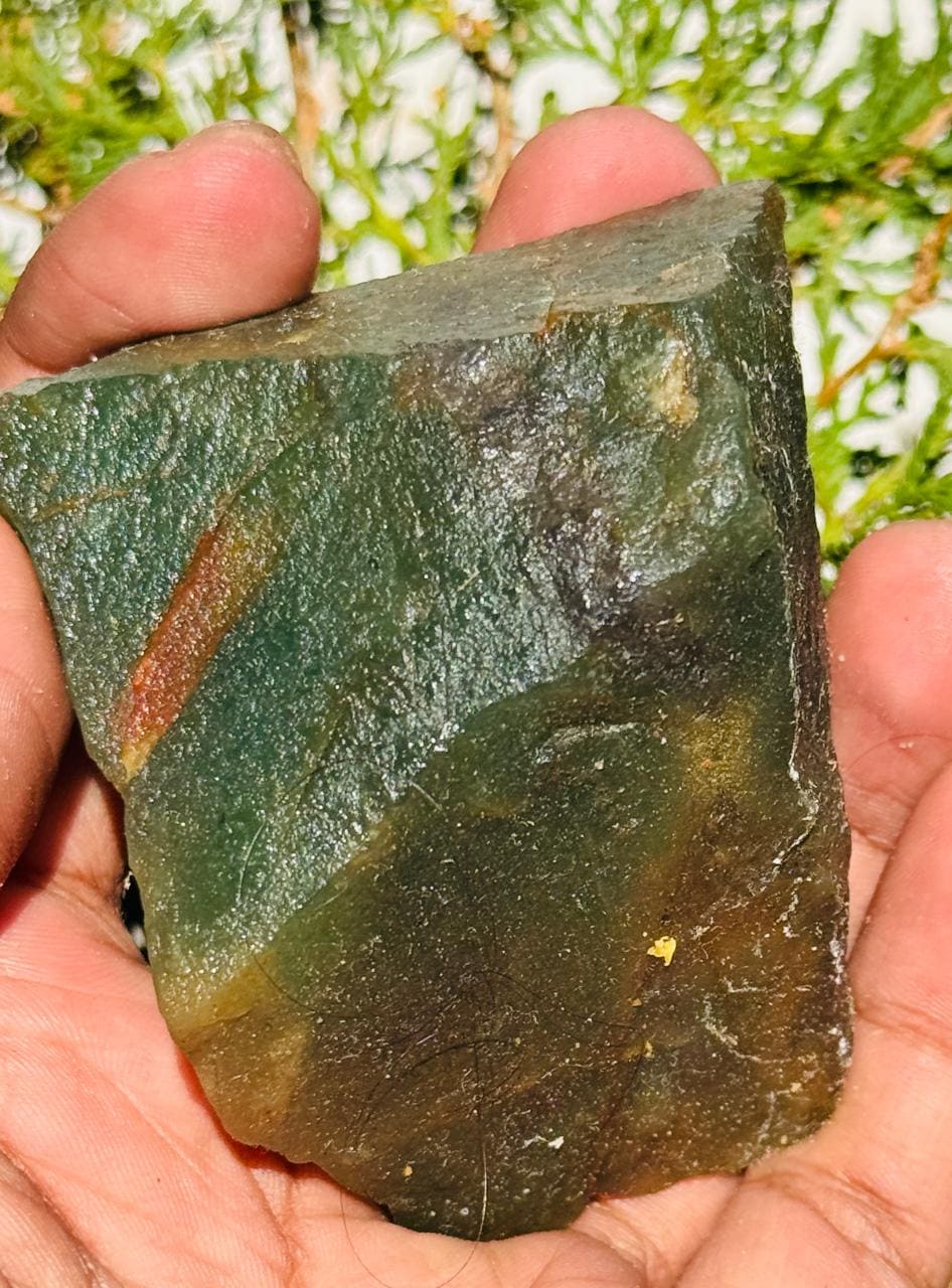 Natural Jade Raw , Beutiful Rough Jade Natural Jade Specimen Healings Crystal Chunn Rough