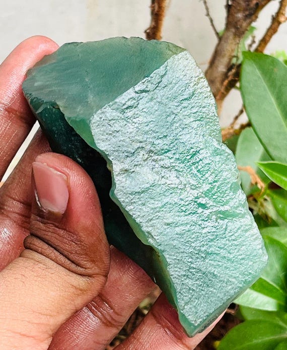 Natural Jade Raw , Beutiful Rough Jade  Natural Jade Specimen Healings Crystal Chunn Rough