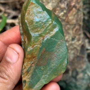 Natural Green Jade Specimen, Raw Crystal Chunk (316.70 Carat) Natural Green Jade Specimen, Raw Crystal Chunk (316.70 Carat)