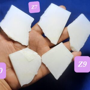 Unpolished White Jade Gemstone Slices: Raw Crystal Specimens Unpolished White Jade Gemstone Slices: Raw Crystal Specimens