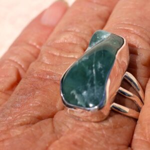 JADE RING,Size 10, Guatemalan Jade, Very Rare, Beautiful Earthy Colors, High Polished, Jadeite