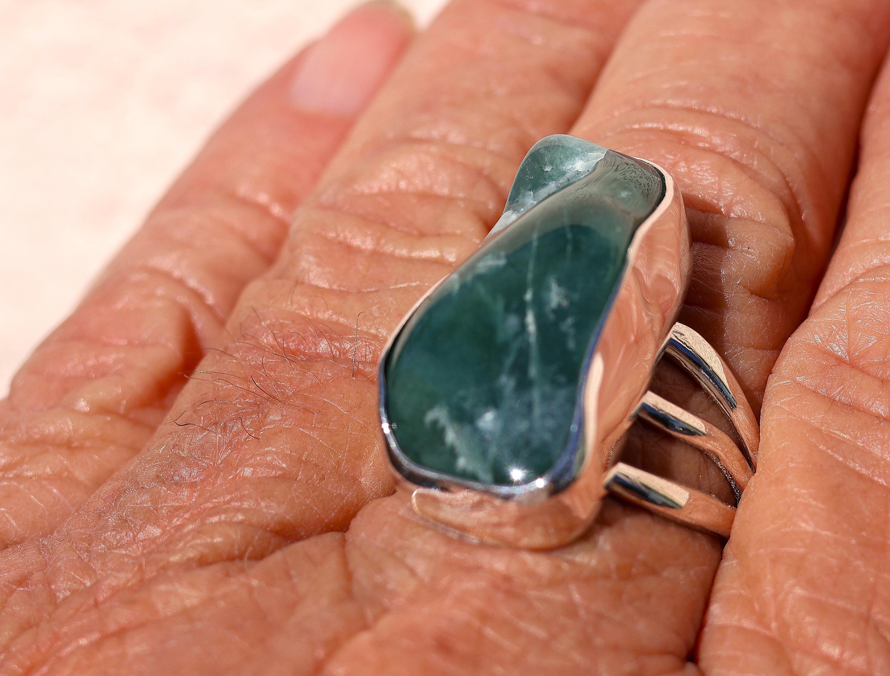 Jade Ring,size 10, Guatemalan Jade, Very Rare, Beautiful Earthy Colors, High Polished, Jadeite