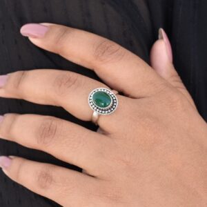 Wedding Nephrite Jade Silver Ring, Womens Silver Jewelry, Engagement Ring, Gifts For Fiancee, Bridesmaid Gifts, Anxiety Ring, Free Gift Box