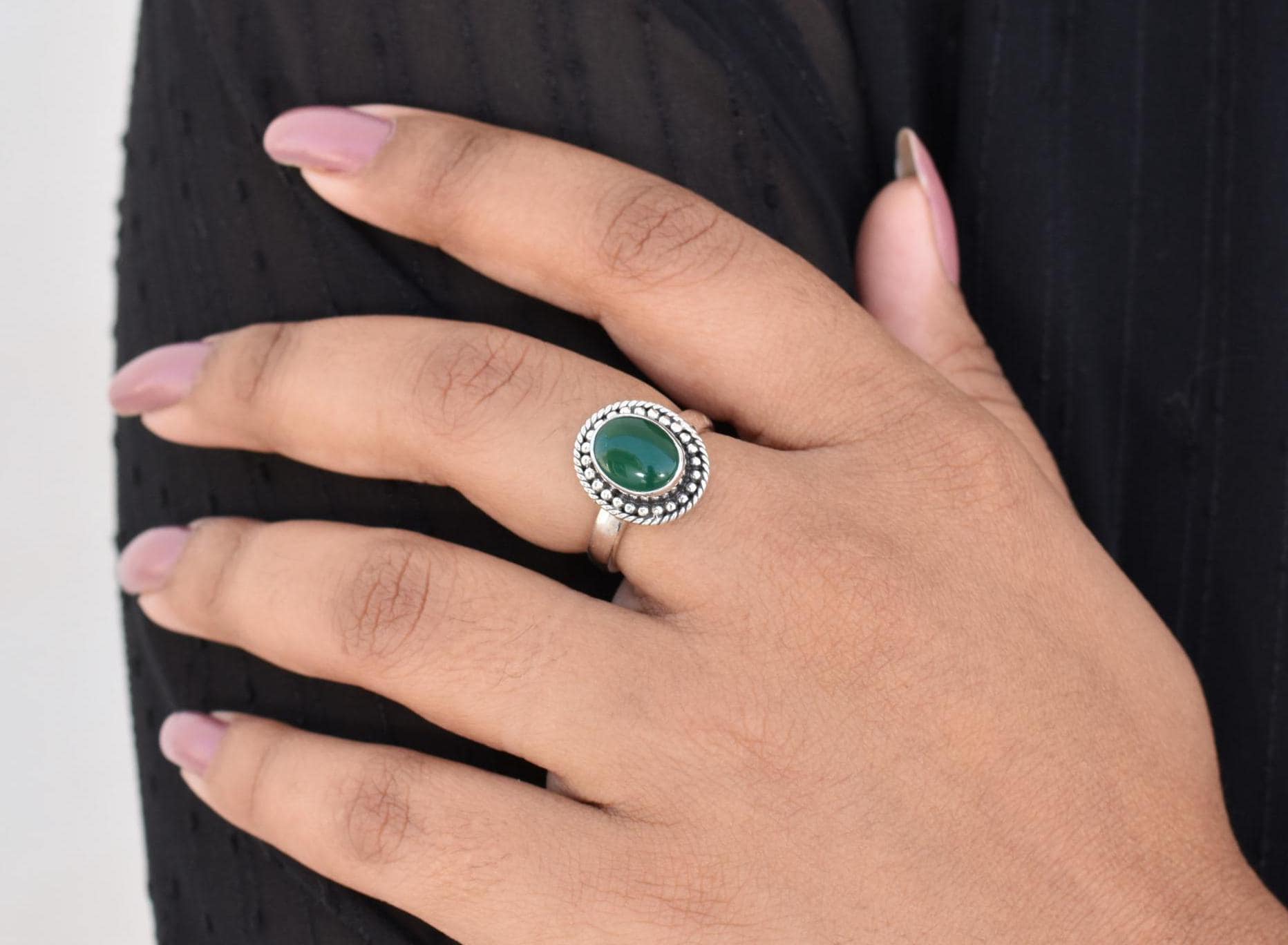 Wedding Nephrite Jade Silver Ring, Womens Silver Jewelry, Engagement Ring, Gifts For Fiancee, Bridesmaid Gifts, Anxiety Ring, Free Gift Box Wedding Nephrite Jade Silver Ring, Womens Silver Jewelry, Engagement Ring, Gifts For Fiancee, Bridesmaid Gifts, Anxiety Ring, Free Gift Box