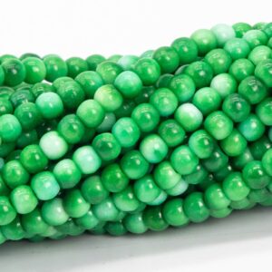 2mm Green Rain Flower Jade Beads Grade Aaa Full Strand Rondelle Loose Beads 15" Bulk Lot Options (111537-3423)