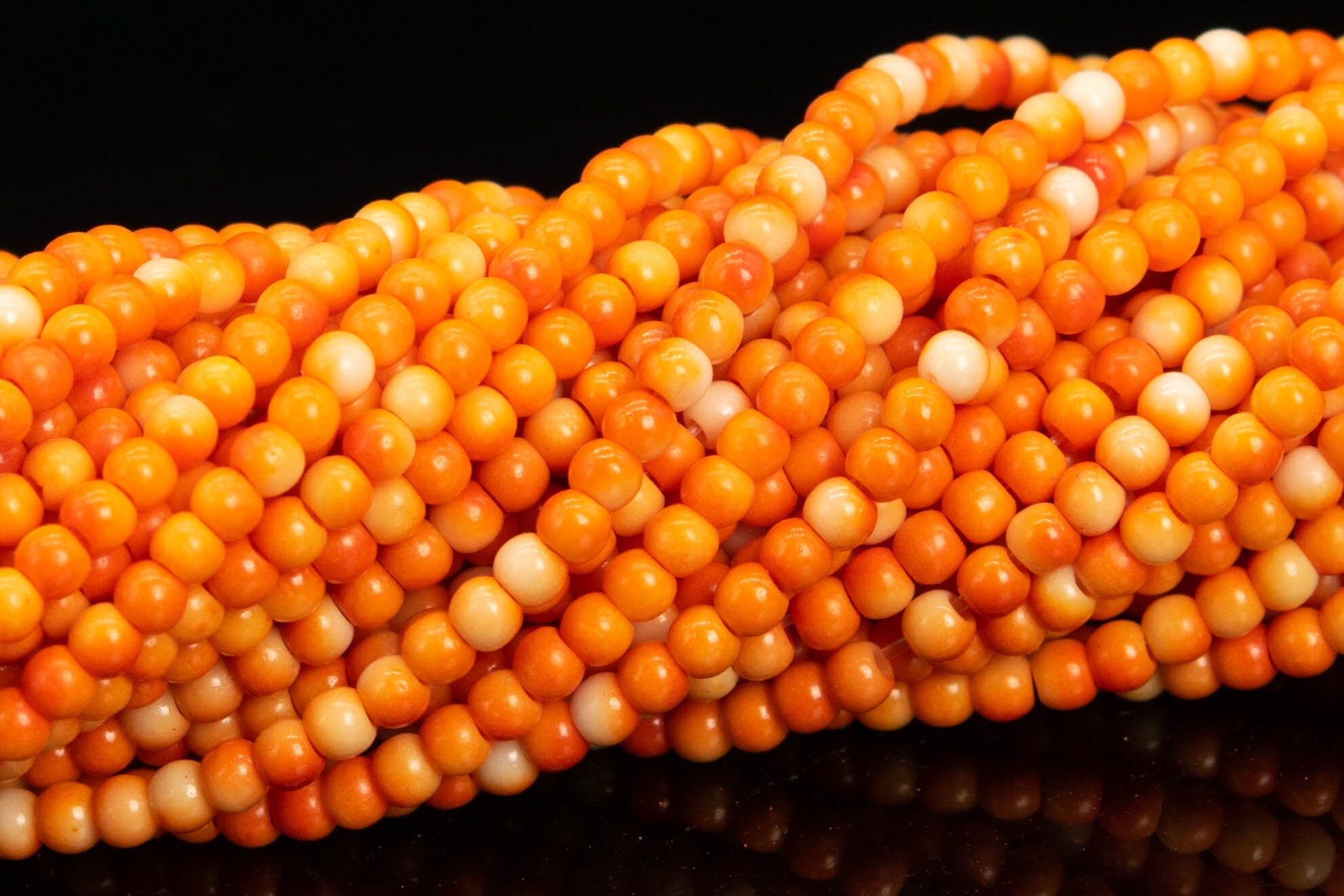 2mm Orange Rain Flower Jade Beads Grade Aaa Full Strand Rondelle Loose Beads 15" Bulk Lot Options (111538-3423)