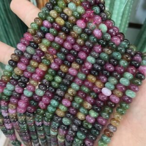 4×6mm 5×8mm Tourmalne Jade Rondelle Shape Spacer Beads, Diy Handmade Beaded Accessories Supply,15 Inches One Strand 4×6mm 5×8mm Tourmalne Jade Rondelle Shape Spacer Beads, Diy Handmade Beaded Accessories Supply,15 Inches One Strand