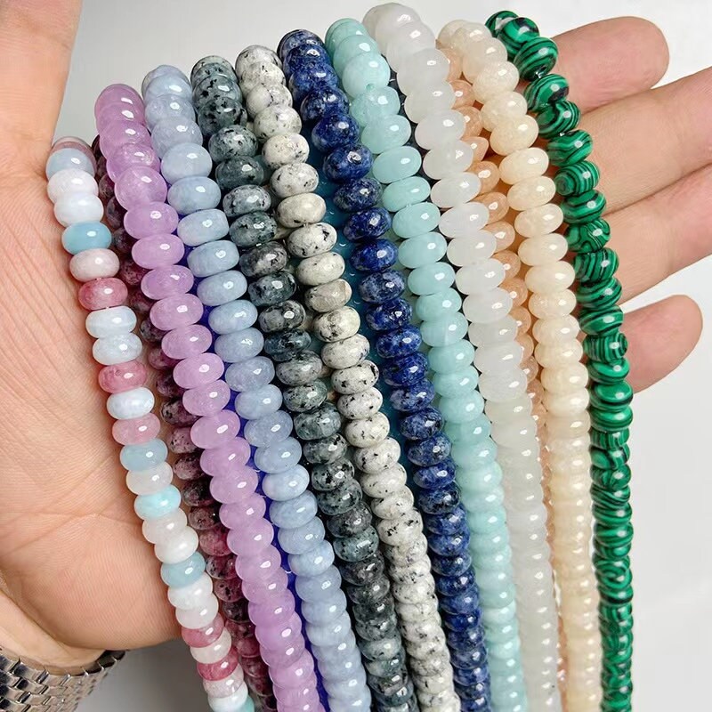 5x8mm Jade Rondelle Beads,abacus Jade Beads,whell Beads,flat Beads, Spacer Beads Wholesale Supply,one Strand 15",rondelle Beads