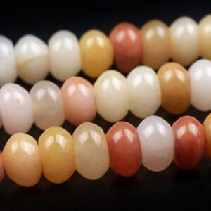 8x5MM Gobi Jade Beads Grade AAA Genuine Natural Gemstone Rondelle Loose Beads 15" / 7.5" Bulk Lot Options (124537) 8x5MM Gobi Jade Beads Grade AAA Genuine Natural Gemstone Rondelle Loose Beads 15" / 7.5" Bulk Lot Options (124537)