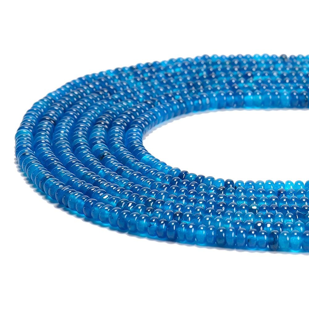 Blue Jade Gemstone Rondelle 4x2mm Loose Beads 14.5 Inch Full Strand (80020061-d616) Blue Jade Gemstone Rondelle 4x2mm Loose Beads 14.5 Inch Full Strand (80020061-d616)