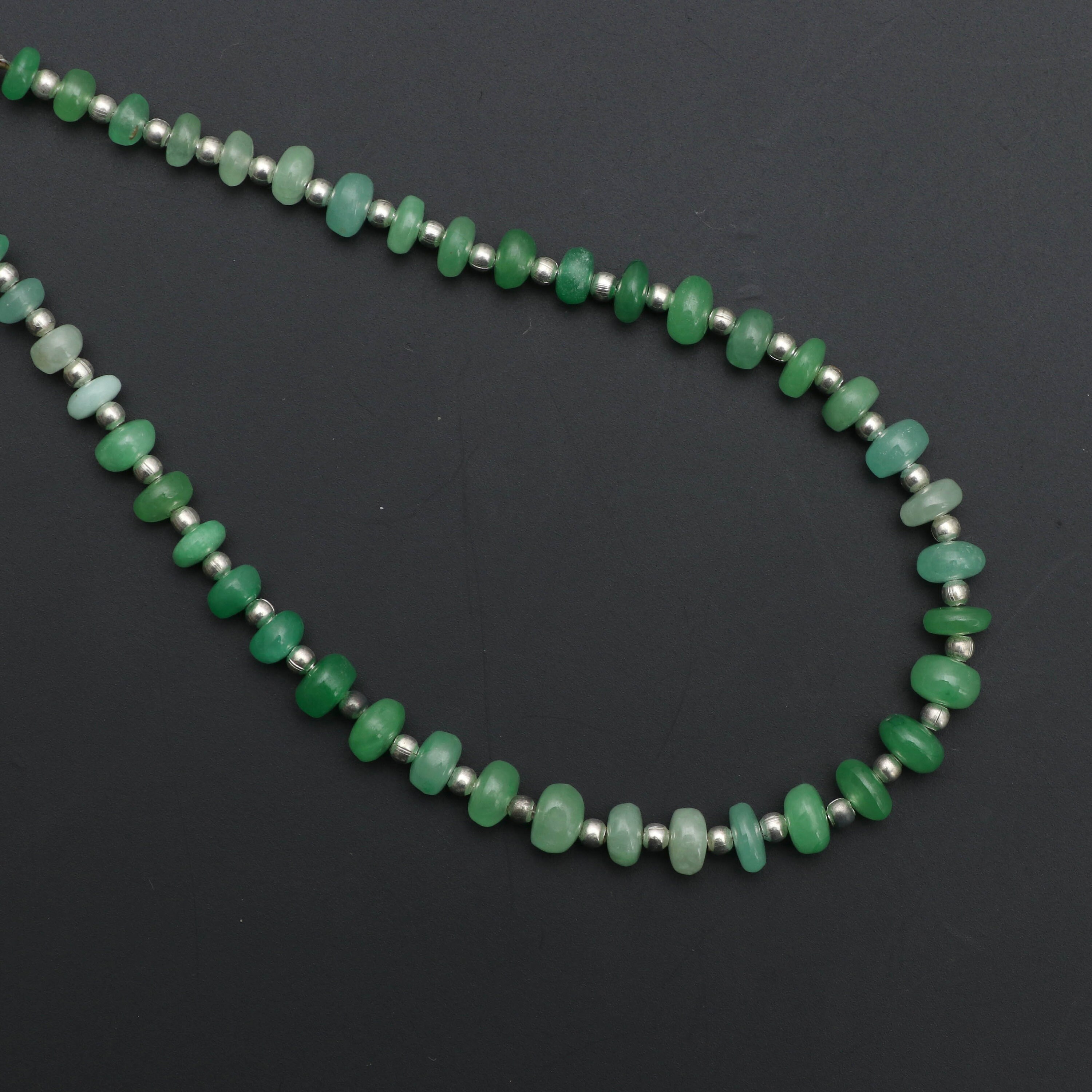 Natural Jade Type C Smooth Rondelle Beads, Jade Rondelle Beads, 4.5 Mm To 6 Mm, Smooth Beads,jade Strand,8 Inch, Price Per Strand