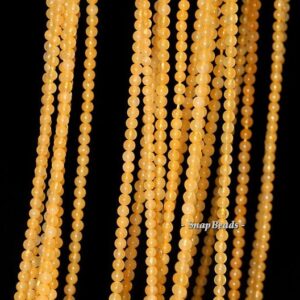 2mm Golden Rich Honey Jade Gemstone Round 2mm Loose Beads 16 Inch Full Strand Lot 1,2,6,12 And 50 (90113966-107 - 2mm A)