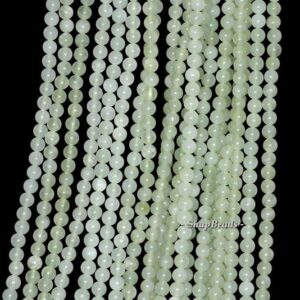 3mm Pastel Green Jade Gemstone Round 3mm Loose Beads 16 Inch Full Strand Bulk Lot 1,2,6,12 And 50 (90113999-107 - 3mm A)