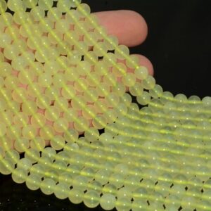 6mm Natural Jade Gemstone Green Round Loose Beads 15.5 Inch Full Strand Lot 1,2,6,12 And 50 (90184139-355)