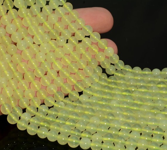 6mm Natural Jade Gemstone Green Round Loose Beads 15.5 Inch Full Strand Lot 1,2,6,12 And 50 (90184139-355)