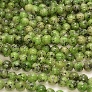 8mm Green Jade Gemstone Round Beads 15 Inch Full Strand Bulk Lot 1,2,6,12 And 50(80010309-m45)