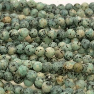 8mm Green Matte Jade Gemstone Round Beads 15 Inch Full Strand Bulk Lot 1,2,6,12 And 50(80010307-m44)