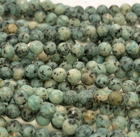 8mm Green Matte Jade Gemstone Round Beads 15 Inch Full Strand Bulk Lot 1,2,6,12 And 50(80010307-m44)