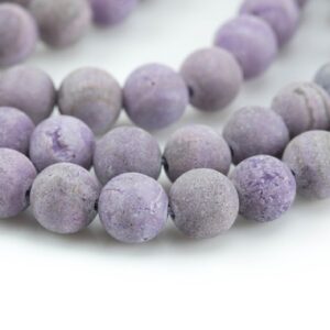 Dark Lilac - Jade Matte Round- 6mm 8mm 10mm 12mm-full Strand 15.5 Inch Strand Aaa Quality