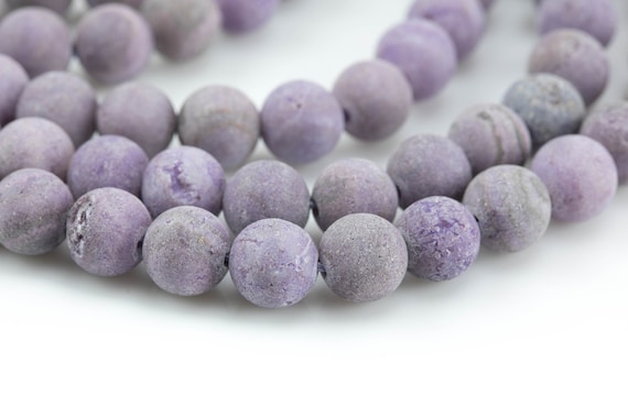 Dark Lilac - Jade Matte Round-  6mm 8mm 10mm 12mm-full Strand 15.5 Inch Strand Aaa Quality