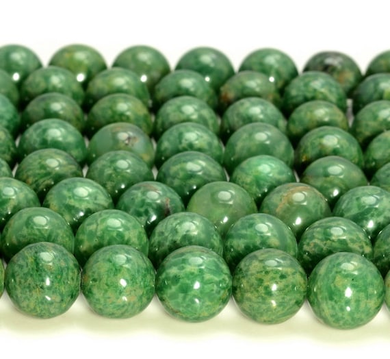 Green African Jade Gemstone Grade Aaa Round 4mm 6mm 8mm 10mm Loose Beads Bulk Lot 1,2,6,12 And 50 (a267)
