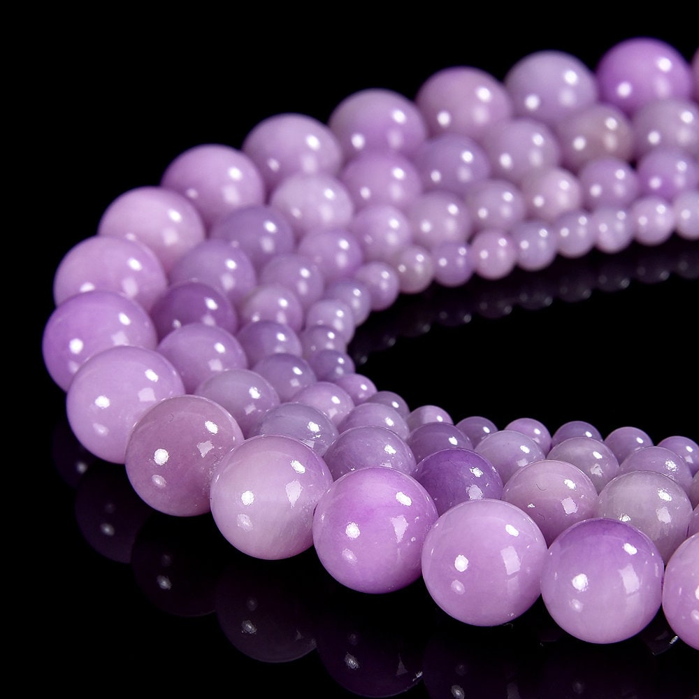 Lavender Pink Jade Gemstone Round 4mm 6mm 8mm 10mm Loose Beads (d573)