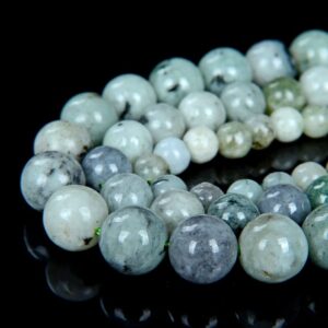 Natural Burma Green Jade Gemstone Grade A Round 6mm 8mm 10mm Loose Beads Bulk Lot 1,2,6,12 And 50 (d9)